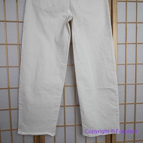 NEW Madewell The Perfect Vintage Wide-Leg Crop Jean Tile White, 27 - Picture 9 of 14